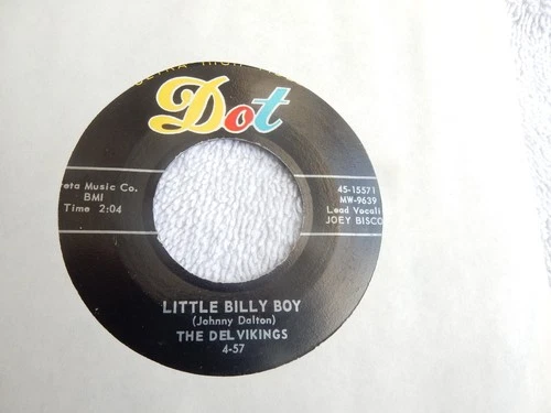DOO WOP THE DELL VIKINGS "COME GO WITH ME" DOT  LABEL 45 RPM   7" RECORD