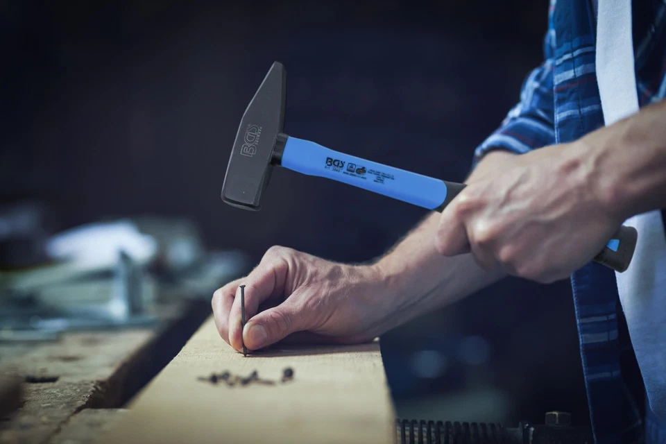 BGS Schlosserhammer-Satz | Fiberglasstiel | DIN 1041 | 300 / 500 / 800 g | 3-... - Bild 2 von 4