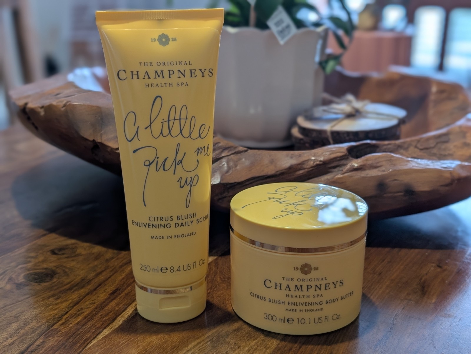 Champneys CITRUS BLUSH Enlivening Body Butter 300ml & Daily Scrub 250ml - New