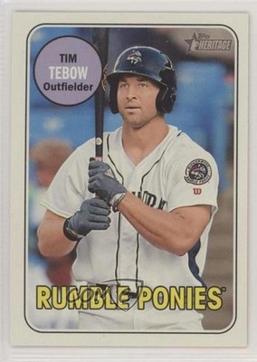 2018 Topps Heritage Minor League Edition Glossy Tim Tebow #180 n1u