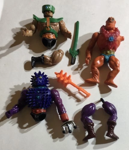 Masters of the Universe Action Figure Parts Lot He-Man VTG 1980's MOTU