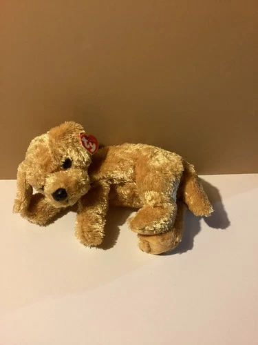 VTG LN Classic Plush Skippy the Dog with Tags Yellow Lab Retriever 2001