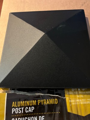 Pcp16 8'' X 8'' Pyramid Post Black NUVO BRAND 5 MIN INSTALL FAST FREE SHIPPING NEW