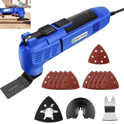 DAYPLUS 3500W Oscillating Multi Tool Kit Sander Scraper Saw 3° Swing Angle w/ Accessory