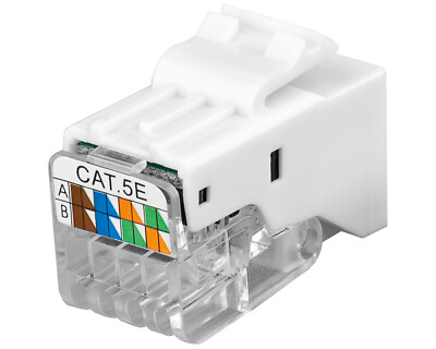 Goobay  CAT 5e KeyStone Jack RJ45 werkzeuglos UTP SNAP-IN CAT5e Modularkupplung
