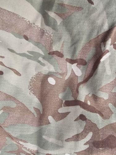 British Army Temperate Weather Jacket / Shirt Size 180/104 MTP GRADE 2 VERY WORN - Picture 9 of 16