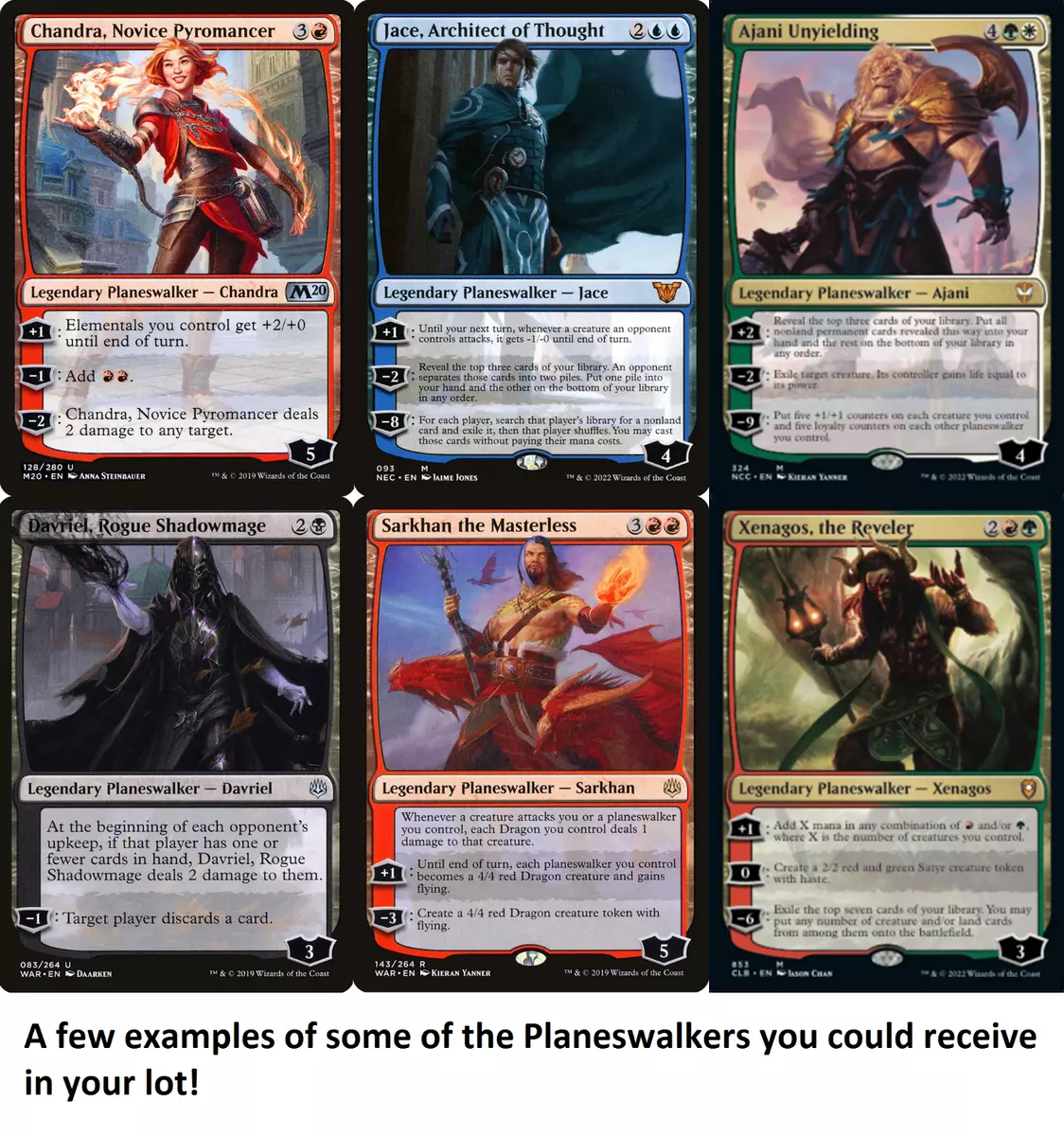 3 Planeswalkers MTG Magic the Gathering Cards 3 Card Collection | eBay