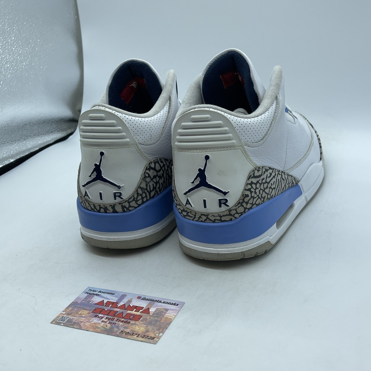 Size 12 - Jordan 3 Retro Mid UNC Blue White Leather Grey