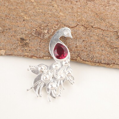 Thanks Giving Day Deal Pear Genuine Pink Rubellite Sterling Silver Wife Pendant