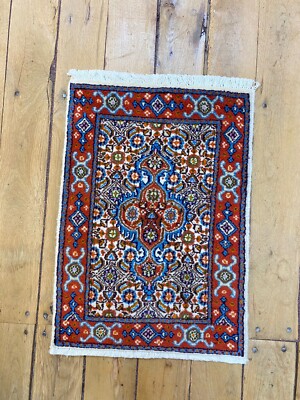   Handgeknüpfter Orientteppich Moud   Auto Fußmatten( 60 X 40 CM)   Neu Top