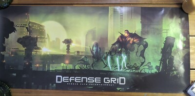 Defense Grid Hidden Path Entertainment Video Game Poster 36'' X 15 3/4''