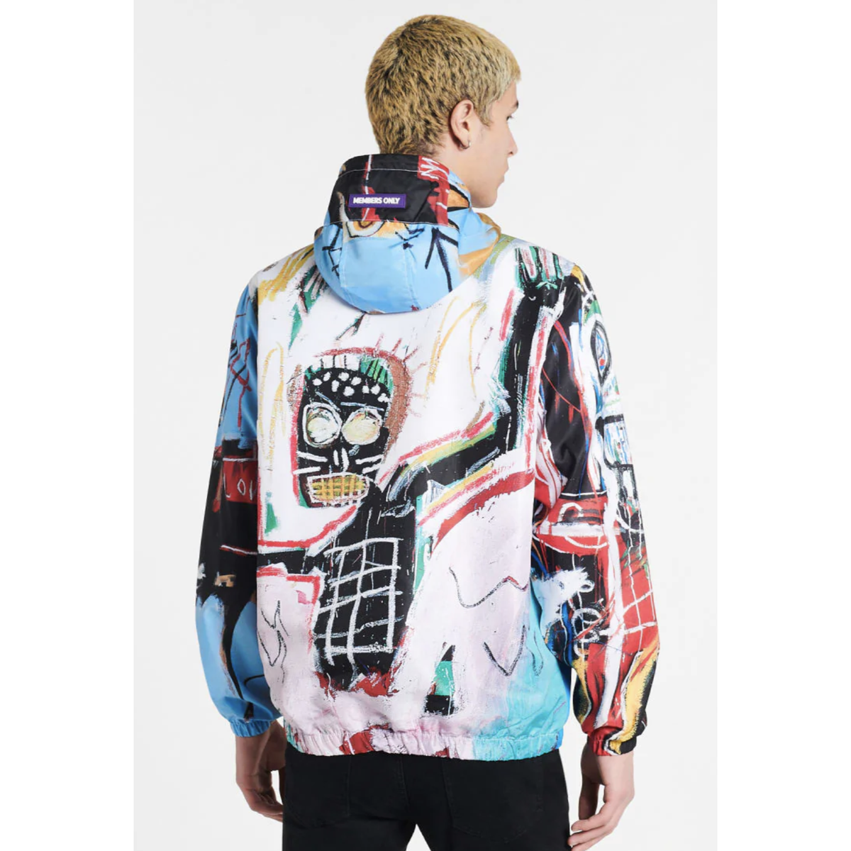 Giacca puffer Jean-Michel Basquiat solo membri uomo XL stampa all over