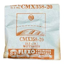 Germanow-Simon Mach (GS) CMX358-20 Watch Crystal 23.2x19.1 NOS Part Flexo