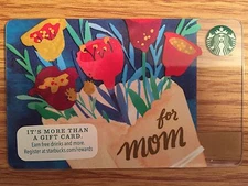 HTF Starbucks Mother's Day "For Mom" Gift Card Never Swiped NO $ VALUE