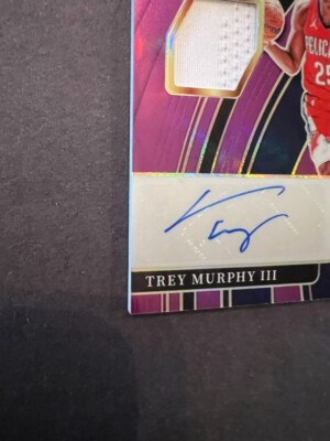 2021-22 Select Trey Murphy III Rookie Auto Patch /99 RPA Purple