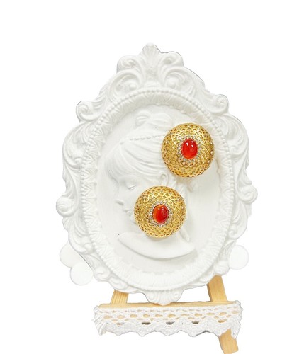 Orecchini Cardo In Oro Giallo 9kt Con Chiusura Andralok - Fatti A Mano Nel Regno Unito - In Gift Box