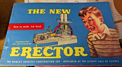 NEW C 1948 10 1/2  ERECTOR MANUAL A.C. GILBERT ERECTOR SET REPRODUCTION
