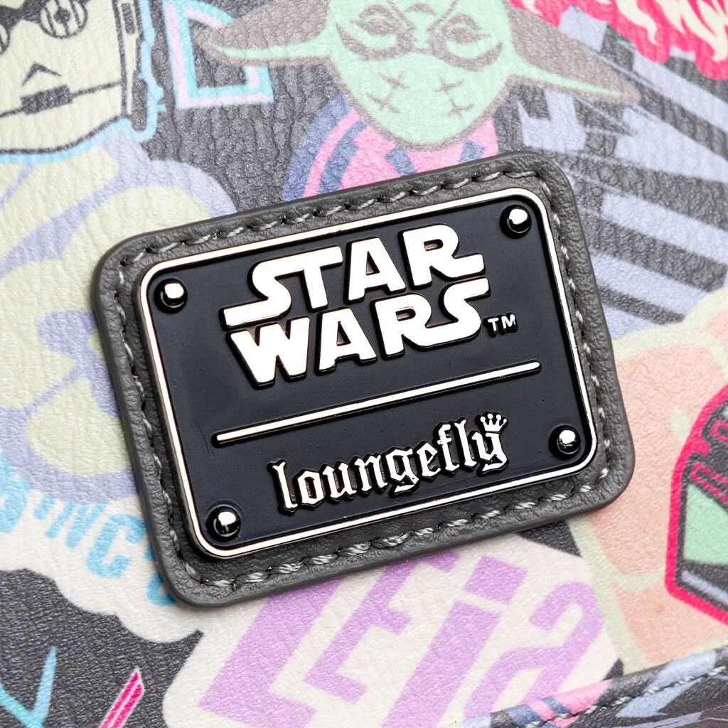 Loungefly Star Wars Pastel Graffiti Sticker Mini Backpack Loungefly Star Wars Pastel Graffiti Sticker Allover Print  main image 2