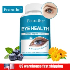 Vitamins 120 Caps Lutein Zinc Zeaxanthin Supports Reduces Eye Strain And Fatigue