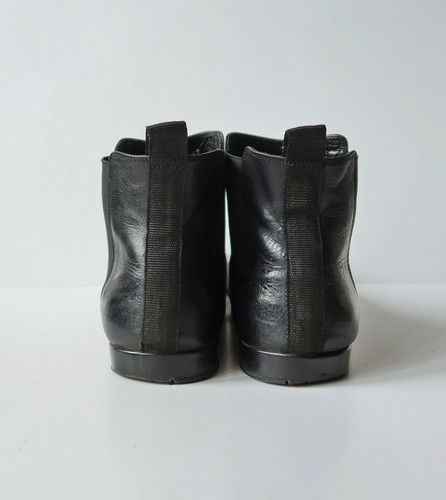 Botas Chelsea PRADA Vintage Cuero Negro Para Hombre Hechas en Italia - Imagen 5 de 8