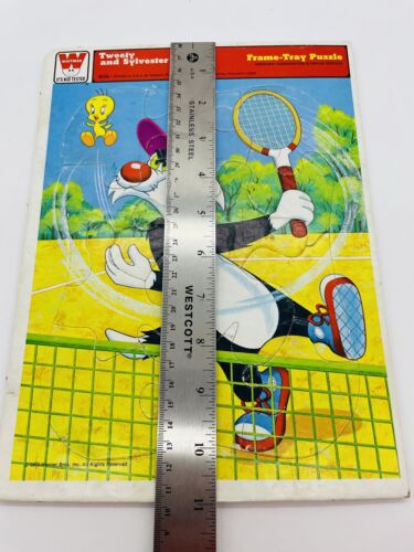 Vintage Whitman Tweetyand Sylvester Frame Tray Puzzle 1973 Warner Brothers 4515A - Picture 6 of 6