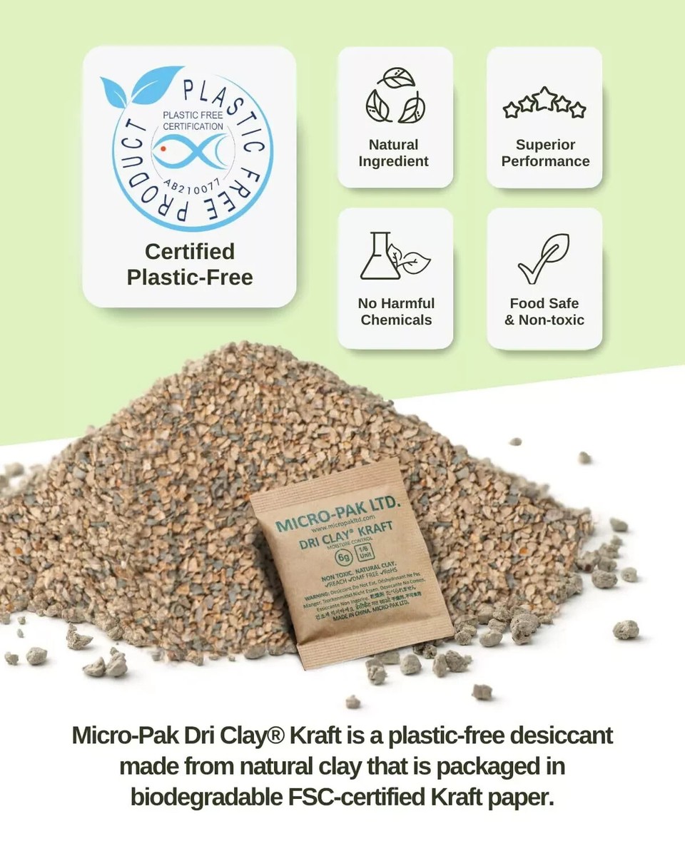 Micro-Pak Kraft, Highest Moisture Absorption Desiccant Packs