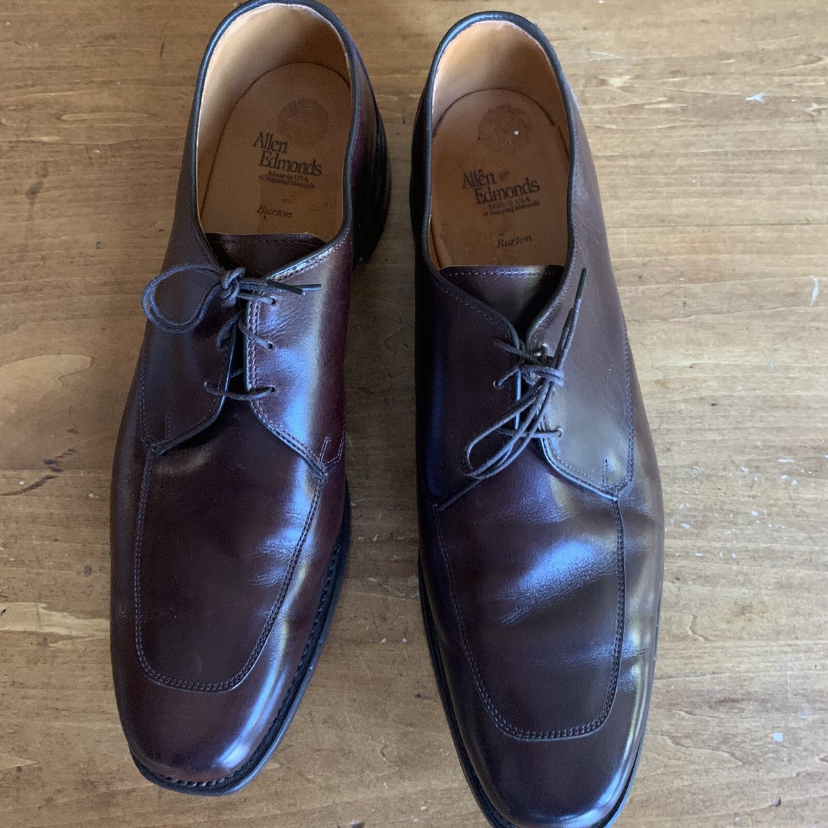 Allen Edmonds Brown Burton Apron Toe Oxford USA Mens 14 A | eBay display picture 2