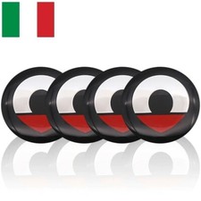 Set 4 Coprimozzo Adesivi Logo Stemma SMART Fortwo Forfour Roadster 450 56 mm