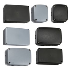 Knightsbridge IP66 Junction Box Waterproof Enclosure JB007–JB010 Grey/Black