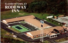 Rodeway Inn Cars School Buses Elizabethtown Kentucky KY 1984 Chrome Postcard