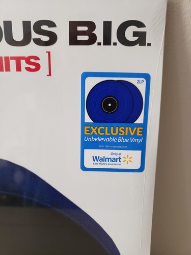 The Notorious B.I.G. Greatest Hits (Vinyl) Walmart Unbelievable Blue - Picture 5 of 6