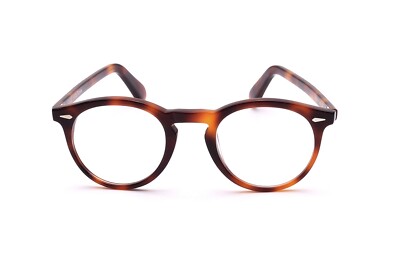 Panto Runde Brille Fassung Mod. Abaco Farbe Schildpatt 49-23 mm Made in Italy 