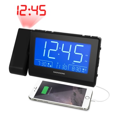 Magnasonic Bluetooth Speaker Alarm Clock Radio - Dual USB ...