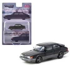 Tarmac Works 1:64 Saab 900 Turbo Black GLOBAL64 Diecast Model Car T64G-056-BK