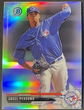 Angel Perdomo 2017 Bowman Chrome Draft Refractor #BDC128 Toronto Blue Jays RC