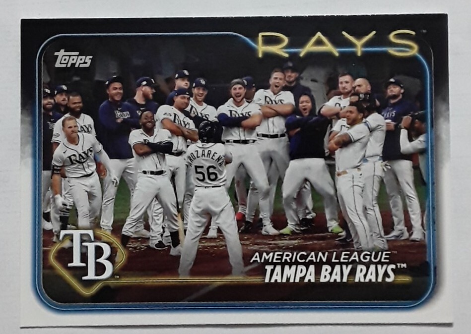 Team Card #211 Tampa Bay Rays 2024 Topps Series One Baseball Card