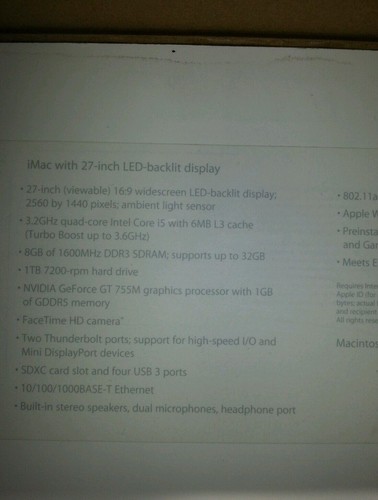 Apple iMac Intel 3.06Ghz 2Tb 16Gb 21.5in FINAL CUT STUDIO - 第 4/4 張圖片