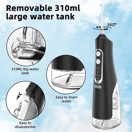 Cordless Water Flosser Dental Oral Irrigator Water Floss Pick Teeth Cleaner New - Picture 12 of 14