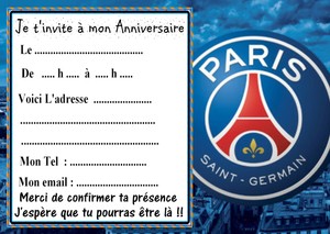 Invitation Anniversaire Foot A Imprimer
