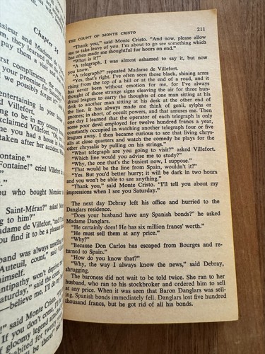1961 The Count Of Monte Cristo By Alexandre Dumas Bantam Sixty Abridged By Bair - Picture 8 of 16