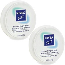 Pack of 2 New Nivea Soft Refreshingly Soft Moisturizing Cr me, .84 oz