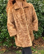 Vintage Three Rivers Michigan Furs  Luxury Fur (mink?) Coat Stole Jacket S