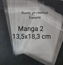 50 BUSTE PROTETTIVE MANGA 2" 135x183 mm ALAN FORD ,MIKI E BLECK One Punch Man 
