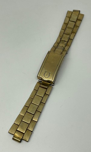 OMEGA STAINLESS STEEL GOLD PLATED WATCH 