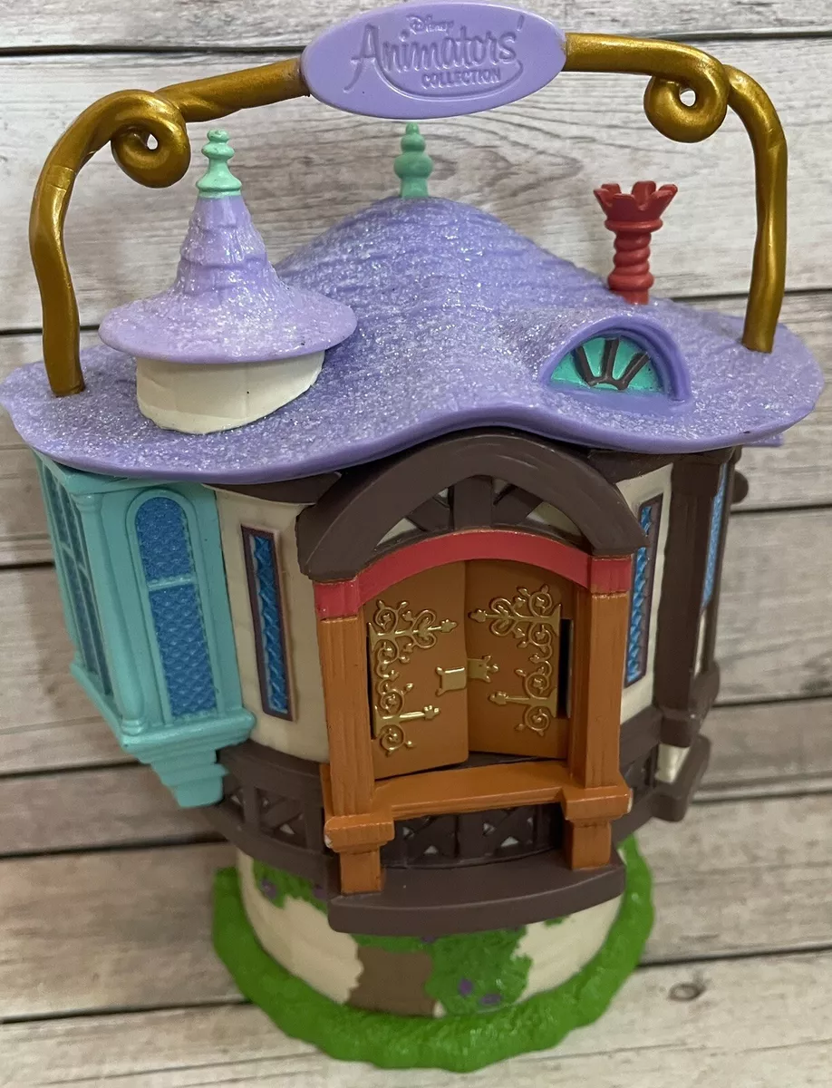 Disney Animators Collection Rapunzel Figures Micro Playset House
