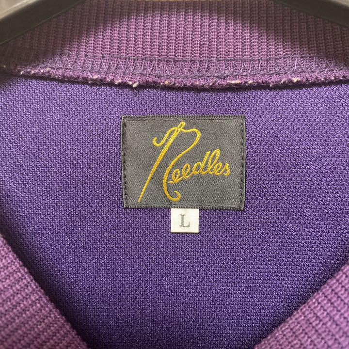 NEEDLES Track Jacket Purple x White/Red lines Size-L Used