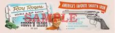 Western Roy Rogers Shoot'n Iron Cap Gun  Spurs Ad 3 1/4" X 10 3/4" Repro