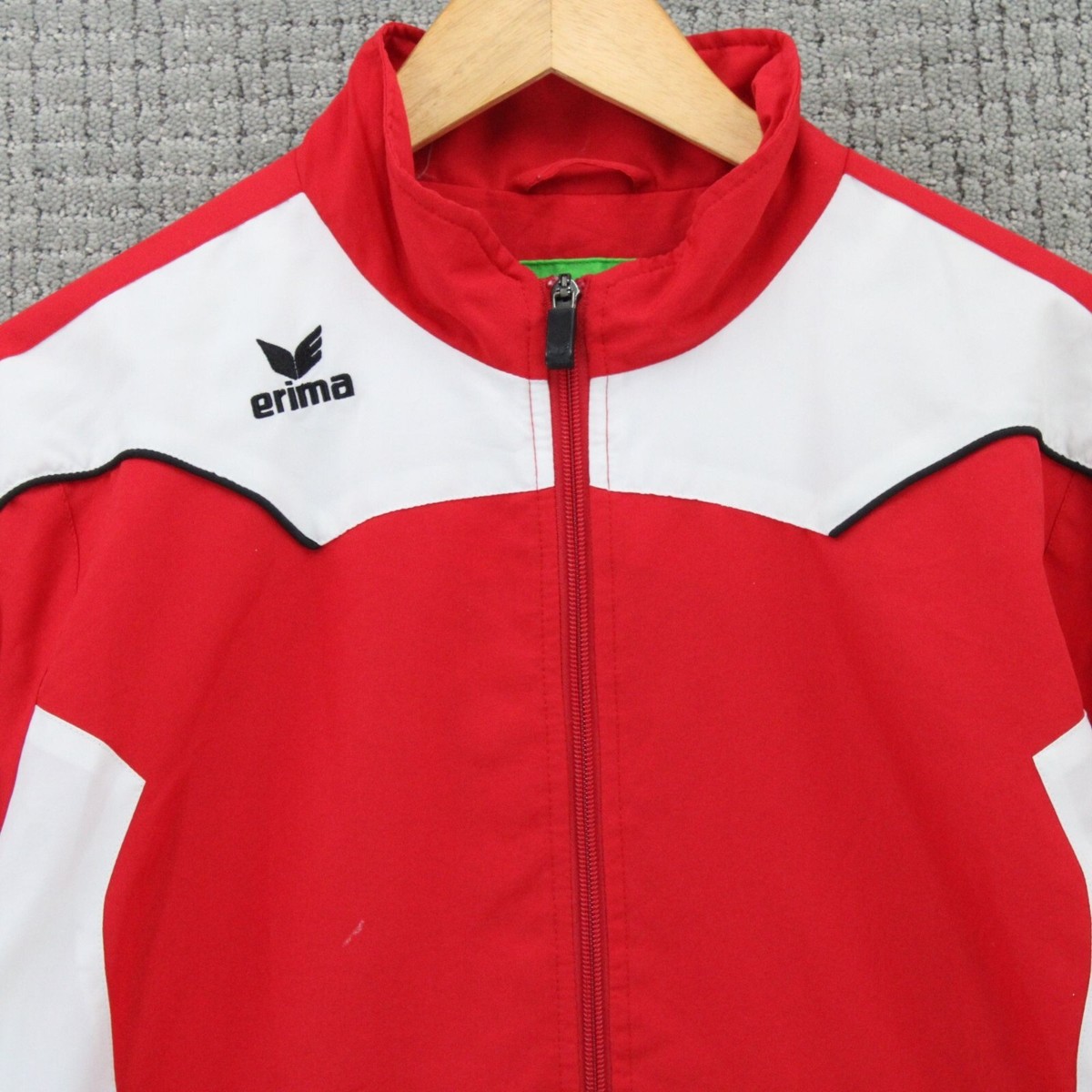Vintage ERIMA Track Jacket Mens XL Red Color Block Full Zip Vintage ERIMA Track Jacket Mens XL Red Color Block Full Zip
