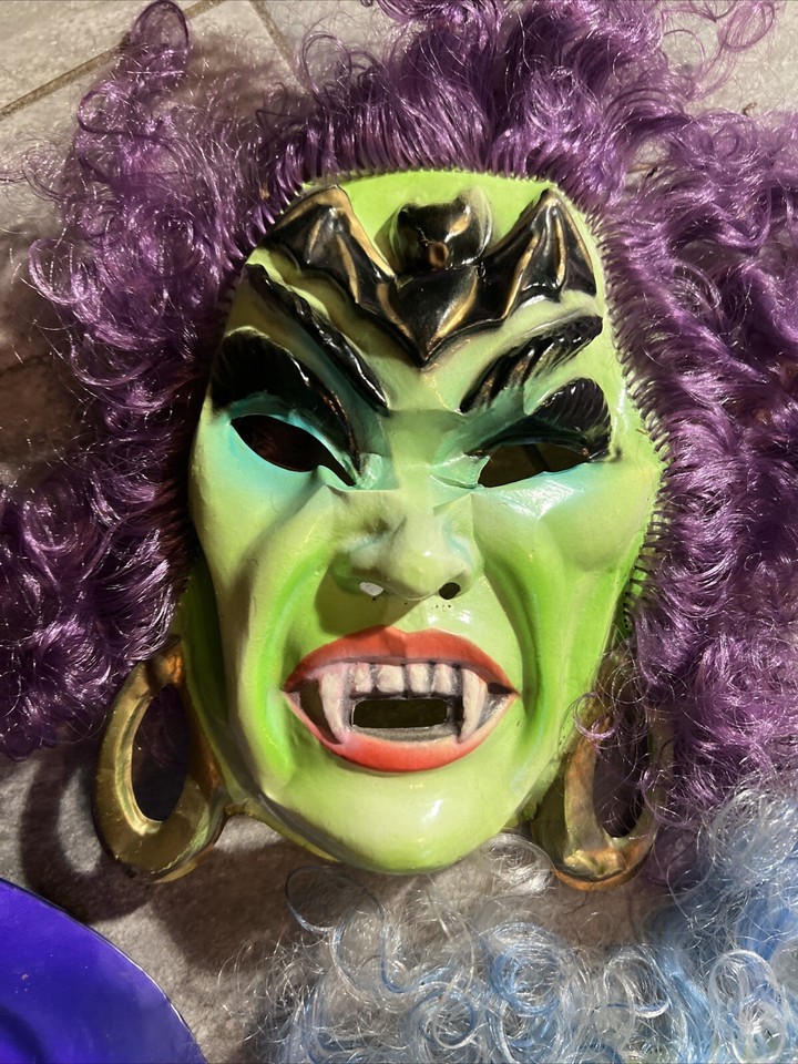 1980’s Vintage Used Old Halloween Masks Ben Cooper ,Devil Lot Of (5