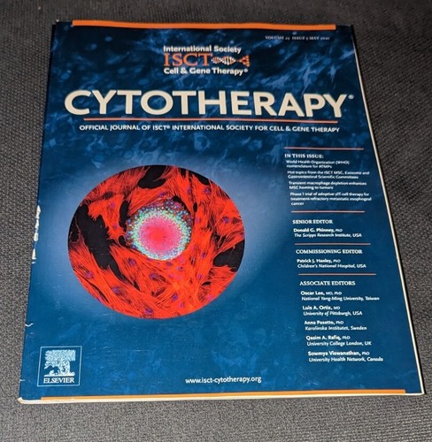 VERY RARE LOT OF 3 JOURNALS CYTOTHERAPY ISCT INTERNATIONAL SOCIETY CELL GENE - Picture 3 of 4